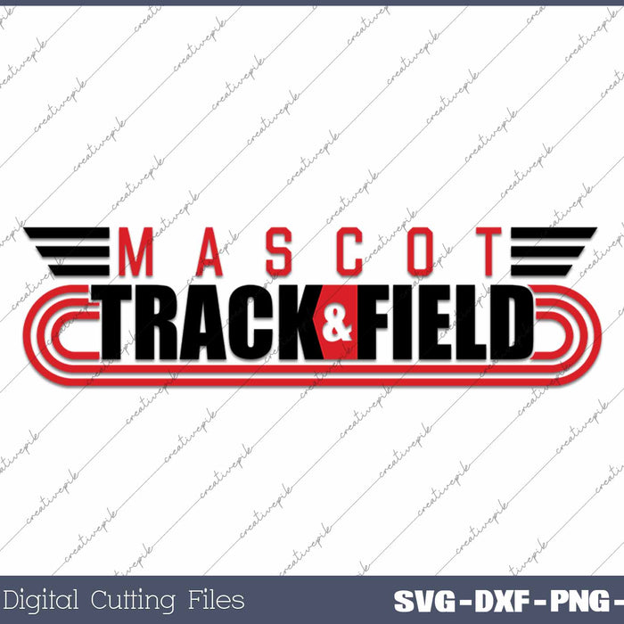 Custom Mascot Track And Field SVG PNG Cutting Printable Files