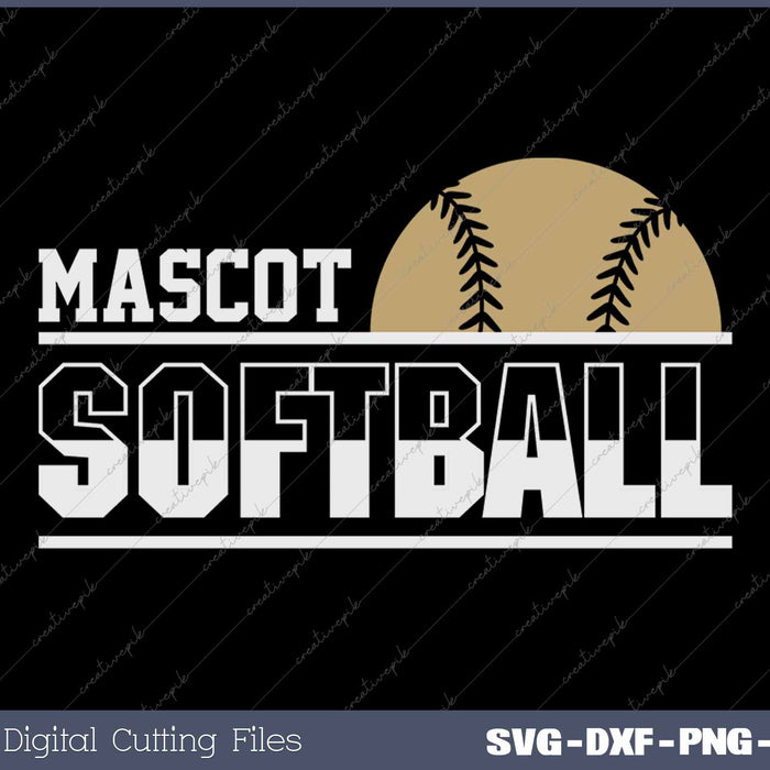 Custom Softball Team Template SVG PNG Cutting Printable Files