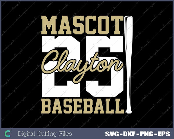 Customizable Baseball Team Template SVG PNG Cutting Printable Files