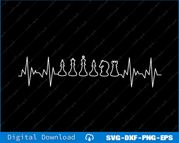 Cute Chess Piece Design For Men Women Kids Chess Players SVG PNG Cutting File