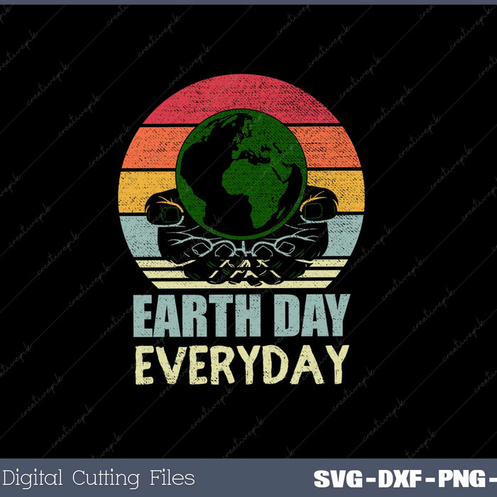 Cute Earth Day Everyday Retro Vintage