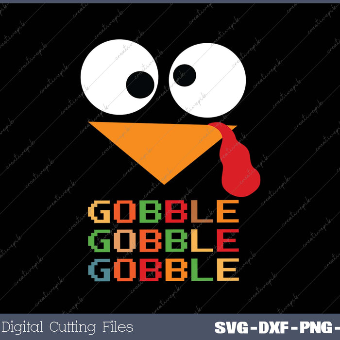 Cute Gobble Gobble Turkey Pilgrim Little Boys Thanksgiving