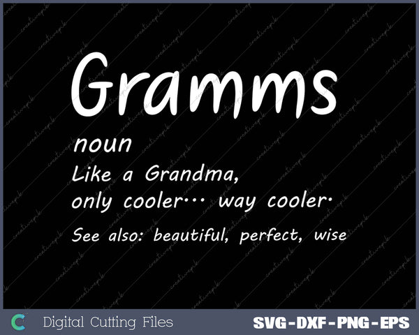 Cute Gramms Definition Mothers Day cool