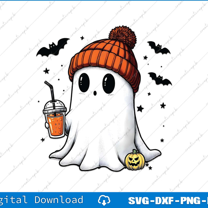 Halloween Cute Halloween Ghost PNG Cutting Printable File