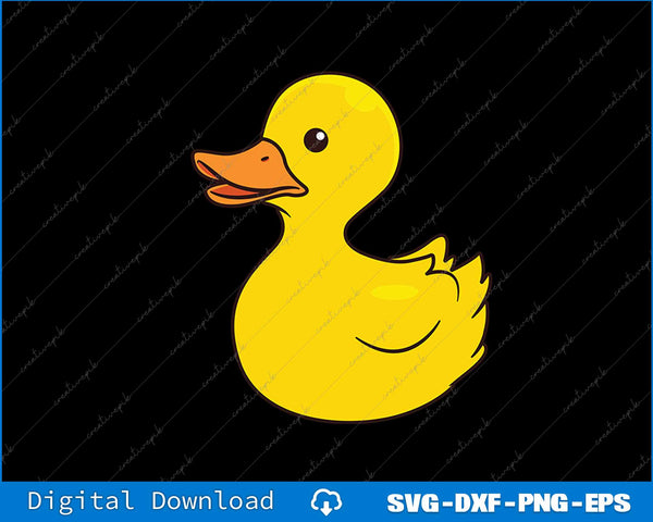 Cute Rubber Duckie Duck Rubber Duck SVG PNG Cutting Printable Files