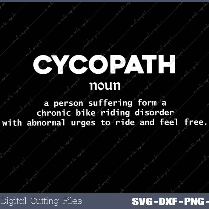 Cycling Cycopath Definition Road Bike Cyclist Gift