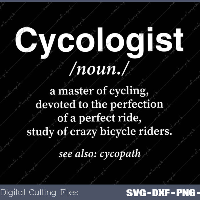 Cycologist Definition Cycling Bike Racing Funny Cyclist Gift 