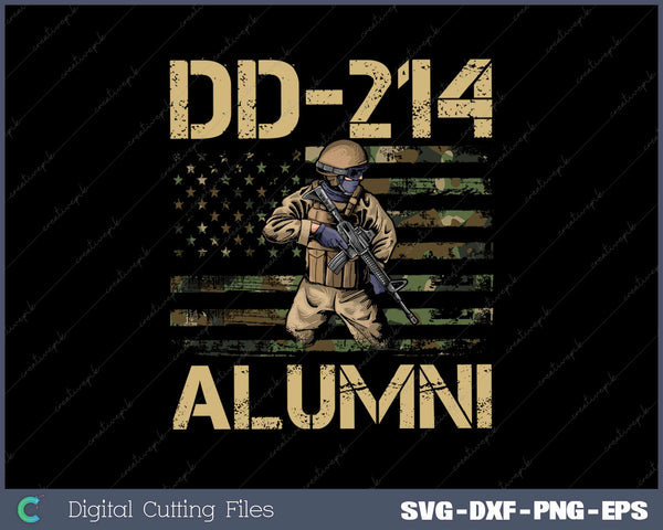 DD-214 Alumni Retirement Military Svg Design Cut File