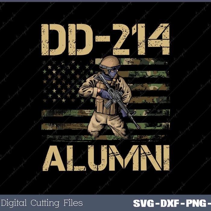 DD-214 Alumni Retirement Military Svg Design Cut File