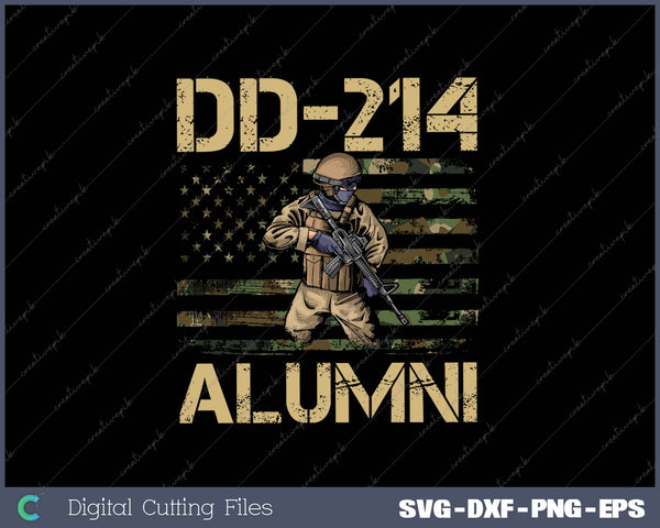 DD-214 Alumni Retirement Military SVG PNG Cutting Printable Files