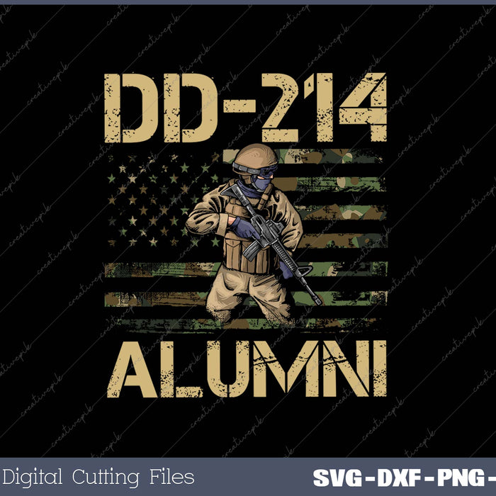 DD-214 Alumni Retirement Military SVG PNG Cutting Printable Files