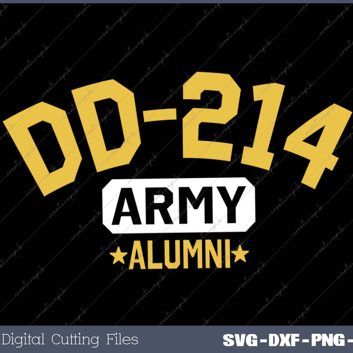 DD-214 US Army Alumni Vintage SVG PNG Cutting Printable Files