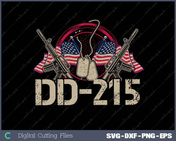 DD215 Gift for a Veteran SVG PNG Cutting Printable Files