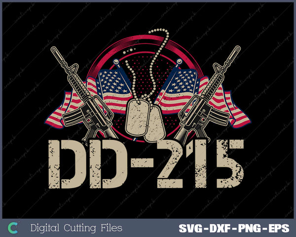 DD215 Gift for a Veteran Svg Design Cut File