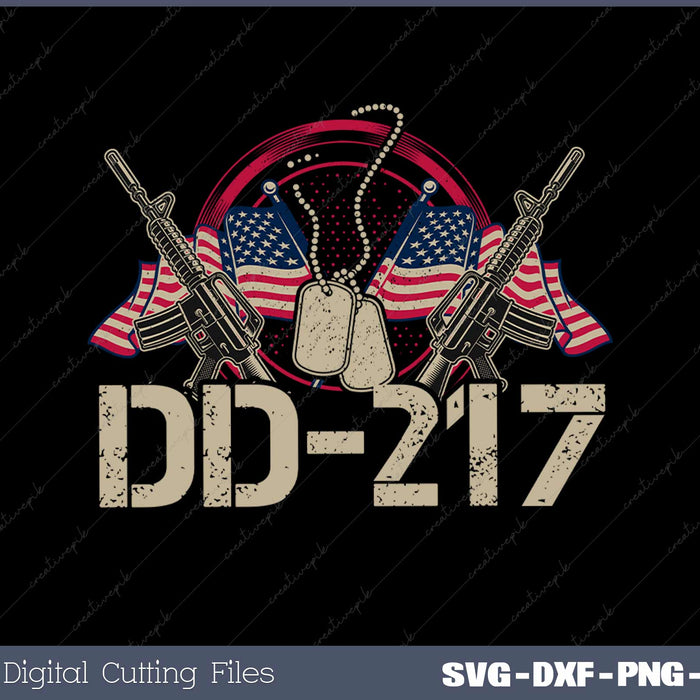 DD217 Gift for a Veteran Svg Design Cut File