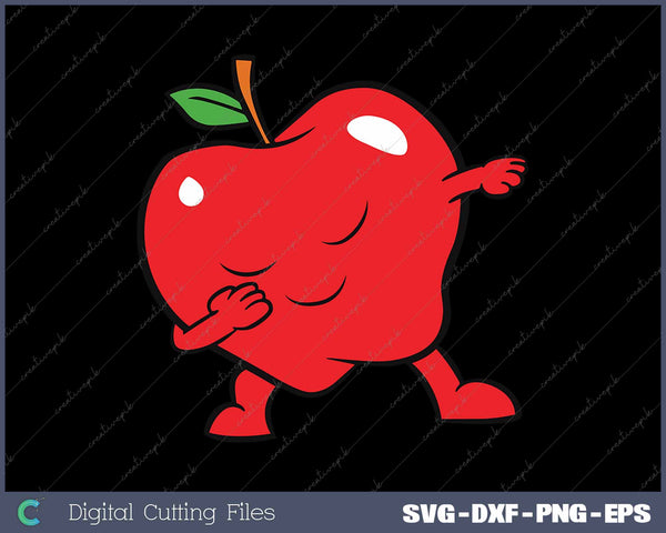 Dabbing Apple Love Apples Fruit Kawaii Apple