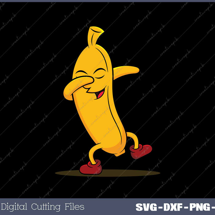 Dabbing Banana Dab Funny Dancing Fruit 