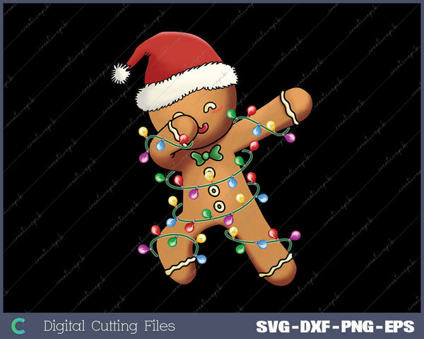 Dabbing Gingerbread Christmas Funny Xmas Dab SVG PNG Cutting Printable Files