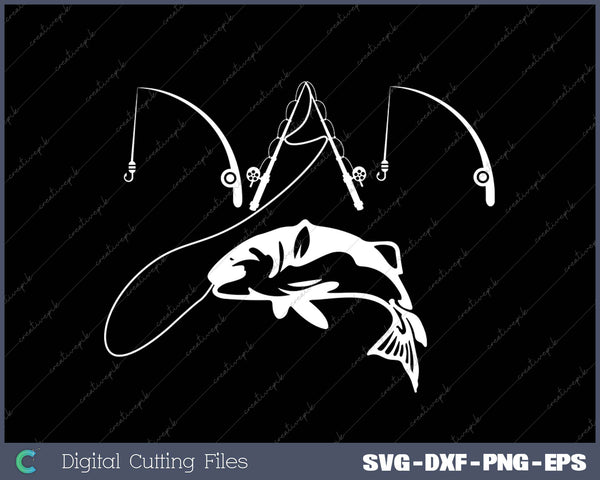 Dad Fishing Fisherman SVG PNG Cutting Printable Files