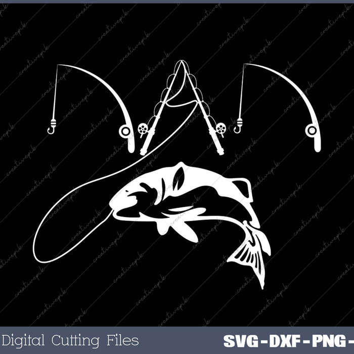 Dad Fishing Fisherman SVG PNG Cutting Printable Files