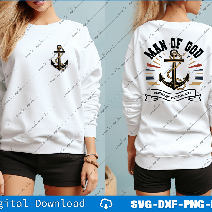 Dad Happy Father's Day, New Dad Gifts Svg Back And Front File