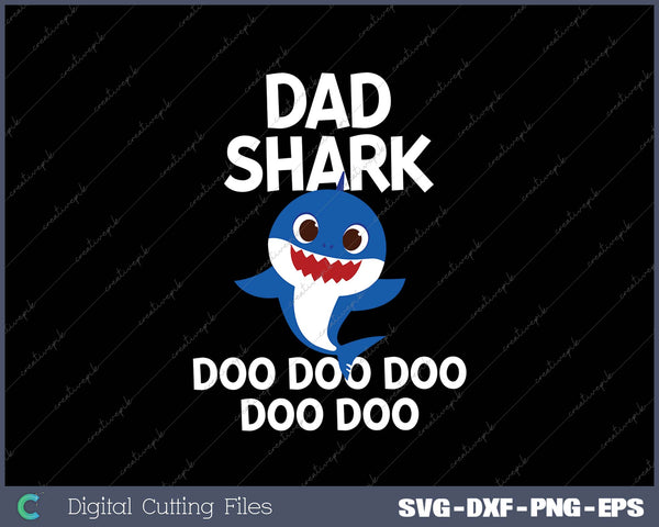 Dad Shark Doo Doo Doo Funny Dad 