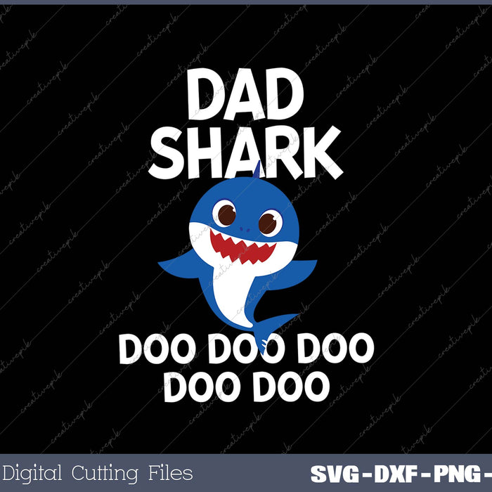 Dad Shark Doo Doo Doo Funny Dad 