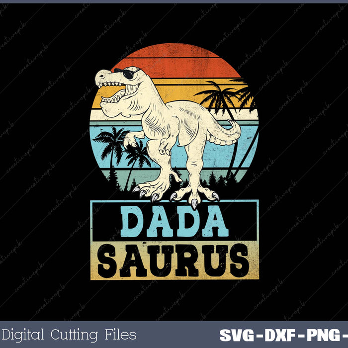 Dadsaurus T Rex Dinosaur Dada Saurus Family Matching SVG PNG Files