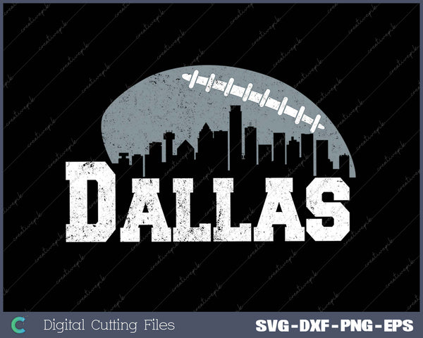 Dallas Football City Skyline