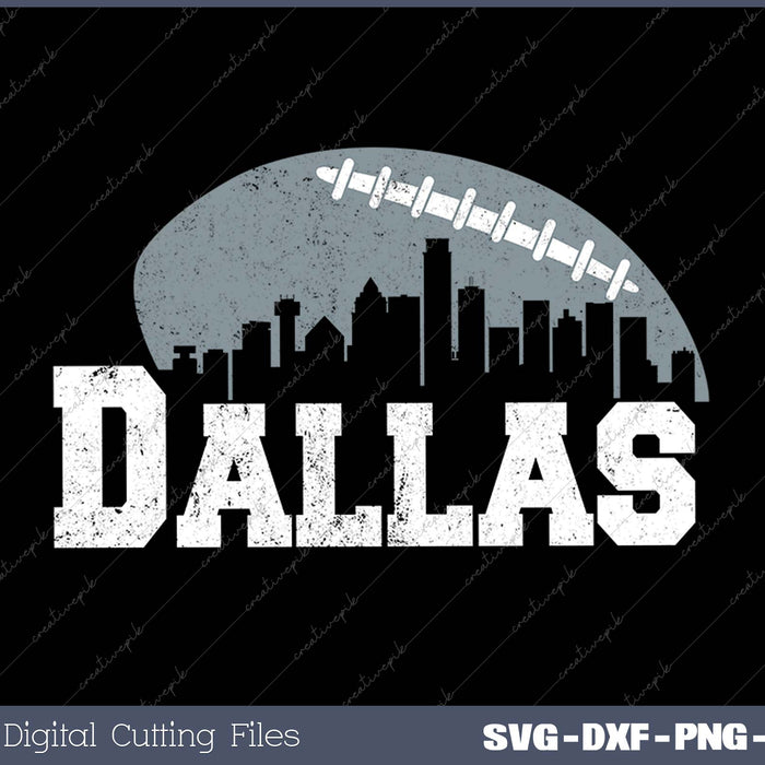 Dallas Football City Skyline