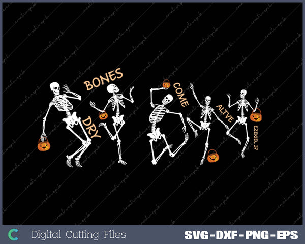 Dancing Skeleton Bible Verse Dry Bones Come Alive Christian