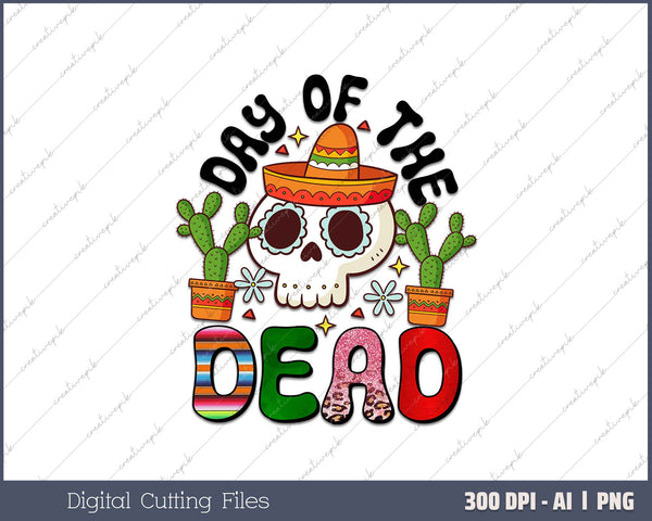 Day Of The Dead AI PNG Sublimation File