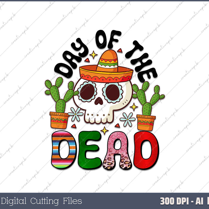 Day Of The Dead AI PNG Sublimation File