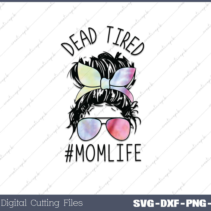 Dead Tired Tie Dye Skull 