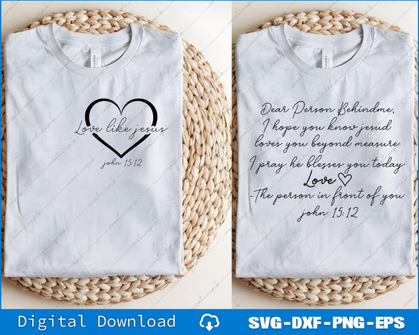 Two white t-shirts with text and graphics on a woven surface, featuring digital download options.