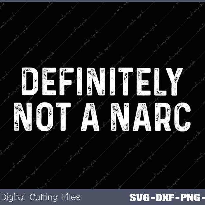 Definitely Not A Narc Halloween Cop Costume Funny