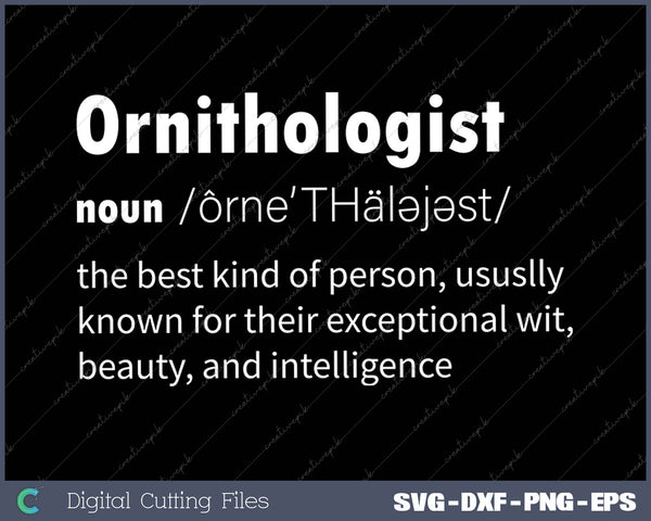 Definition Birds & Ornithology Gift Funny Ornithologist