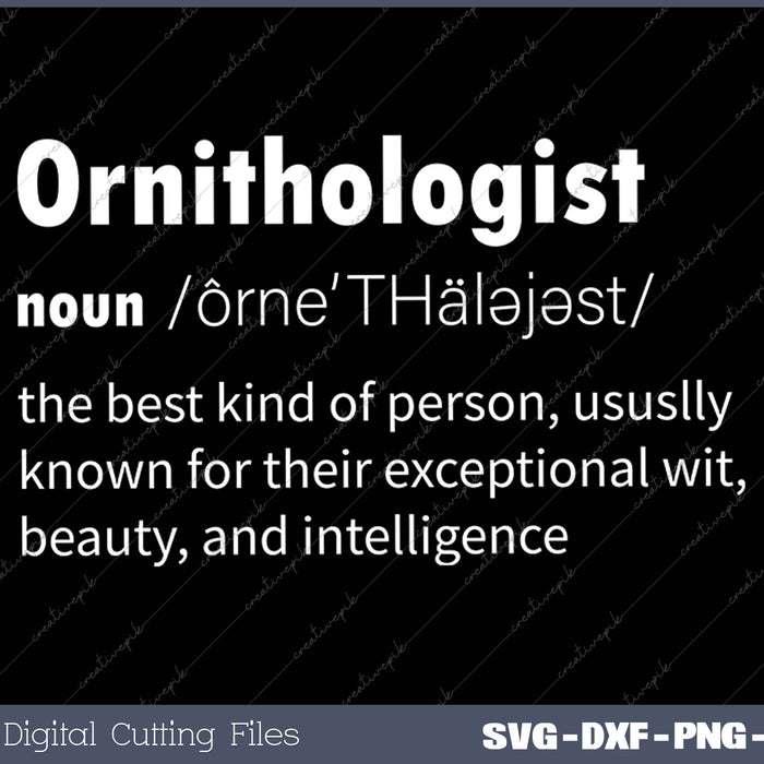 Definition Birds & Ornithology Gift Funny Ornithologist