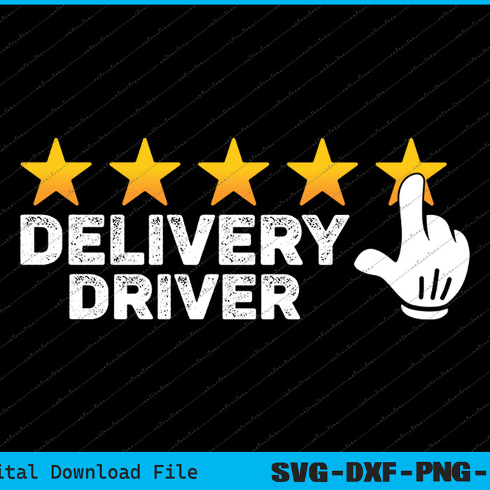 Delivery Driver Five Star Food Dash Grub Grocery Deliveries SVG Files
