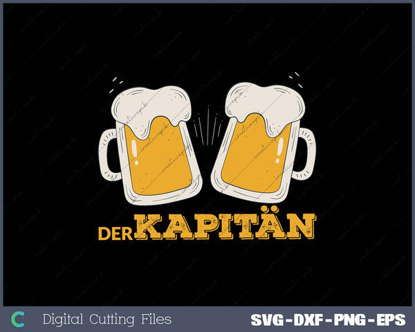 Der Kapitän SVG PNG Cutting Printable Files