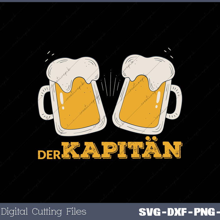 Der Kapitän SVG PNG Cutting Printable Files