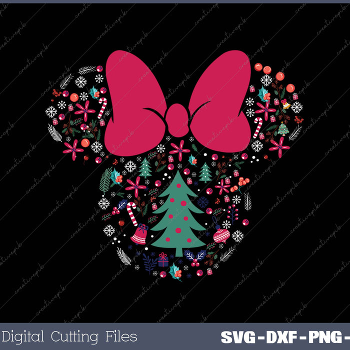 Disney Mickey And Minnie Christmas Mashup SVG PNG Cutting Printable Files