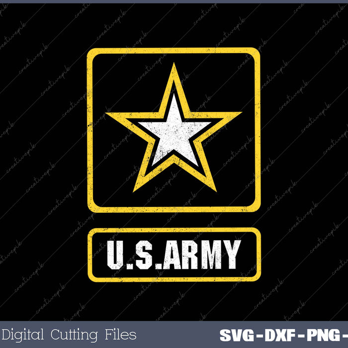 Distressed U.S.Army Logo Vintage US Military