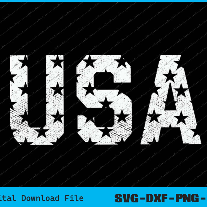 Distressed USA 4th Of July SVG PNG Cutting Printable Files