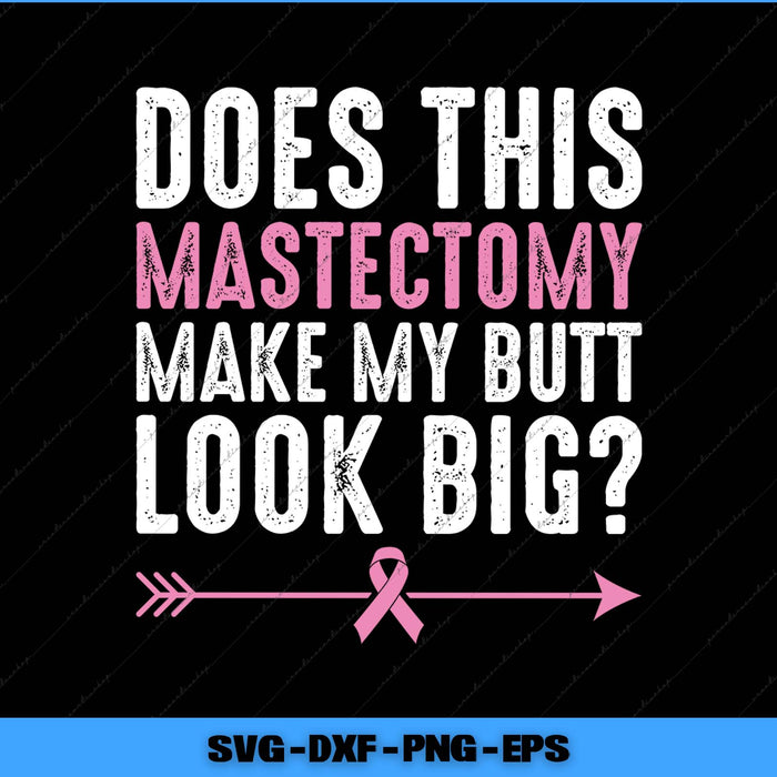 Text design with a pink ribbon and arrow on a black background, featuring humorous and provocative language.