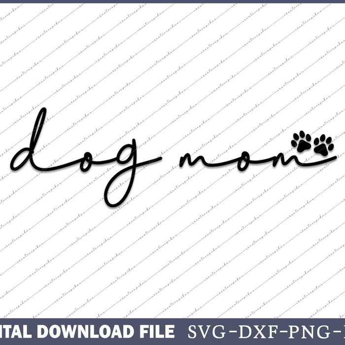Dog Mom, Vintage Distressed Design, Funny Dog SVG PNG Cutting Files