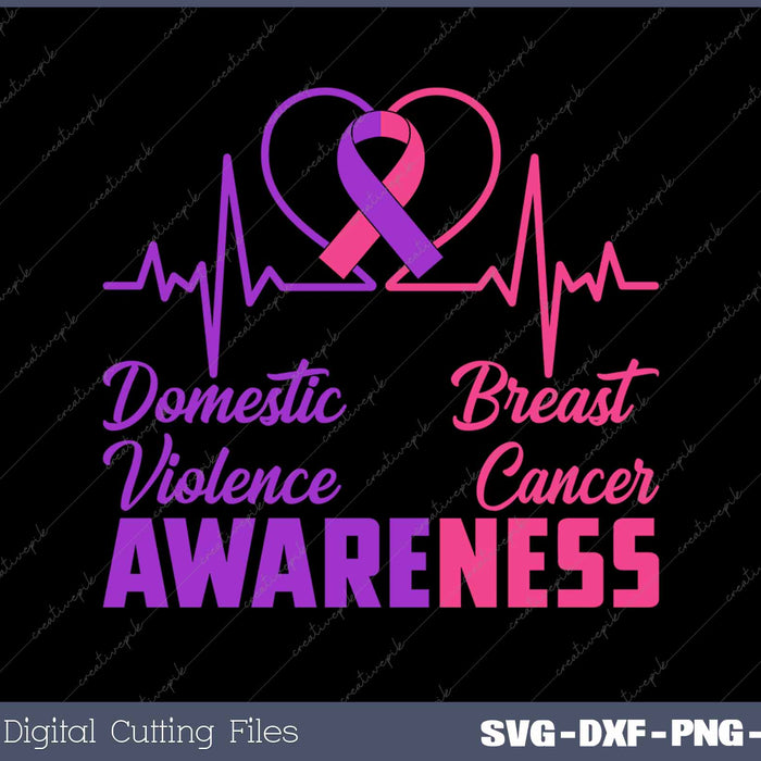 Domestic Violence & Breast Cancer Awareness Month Warrior