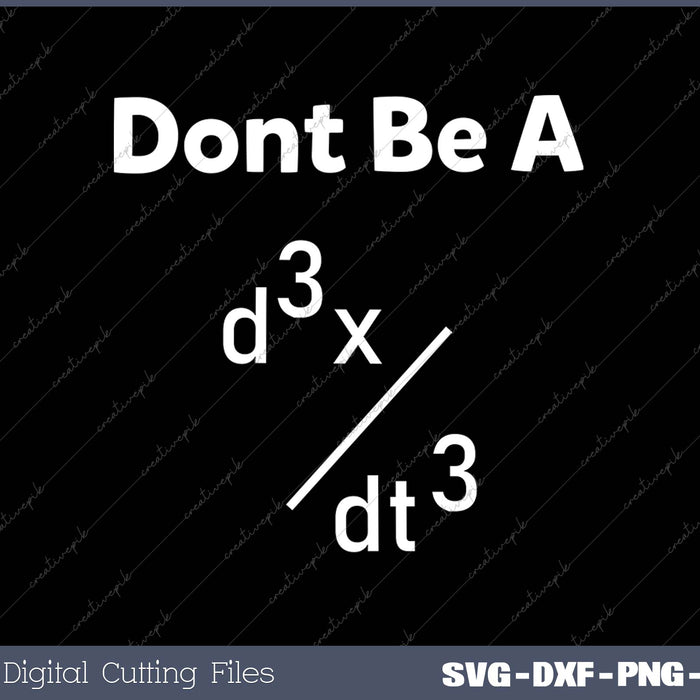 Dont Be A Jerk Math Teacher Funny Math Gifts