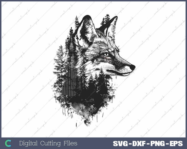 Double Exposure Wolf Animal Wildlife