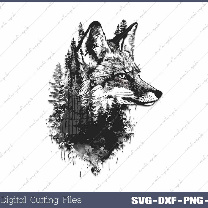 Double Exposure Wolf Animal Wildlife